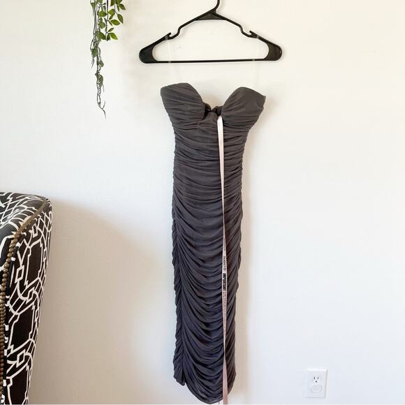 NWOT House of CB Cindy Ruched Strapless Dress Sz S - Picture 2 of 9